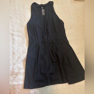 Target All In Motion High Neck Zip Front Mesh Dress